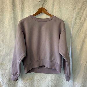 COPY - Lavender Oversized Fleece Crew Sweatshirt …